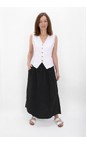 Amazing Woman Black  Orla Black Linen Skirt  