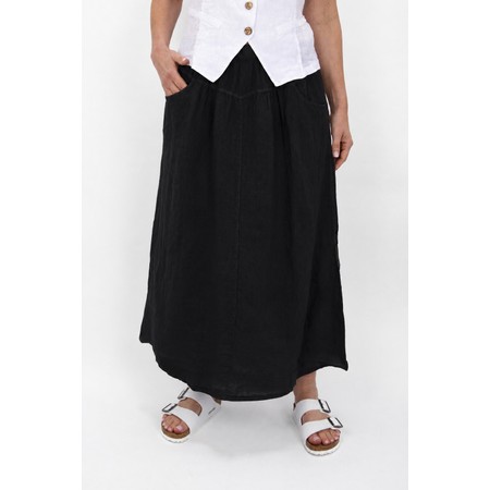 Amazing Woman Orla Black Linen Skirt - Black