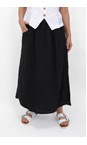 Amazing Woman Black  Orla Black Linen Skirt  