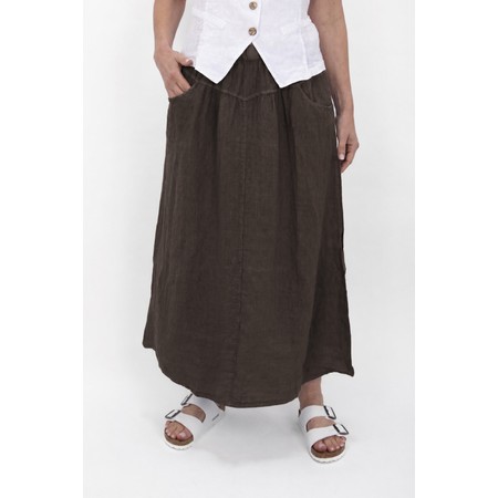Amazing Woman Orla Choko Linen Skirt - Multicoloured
