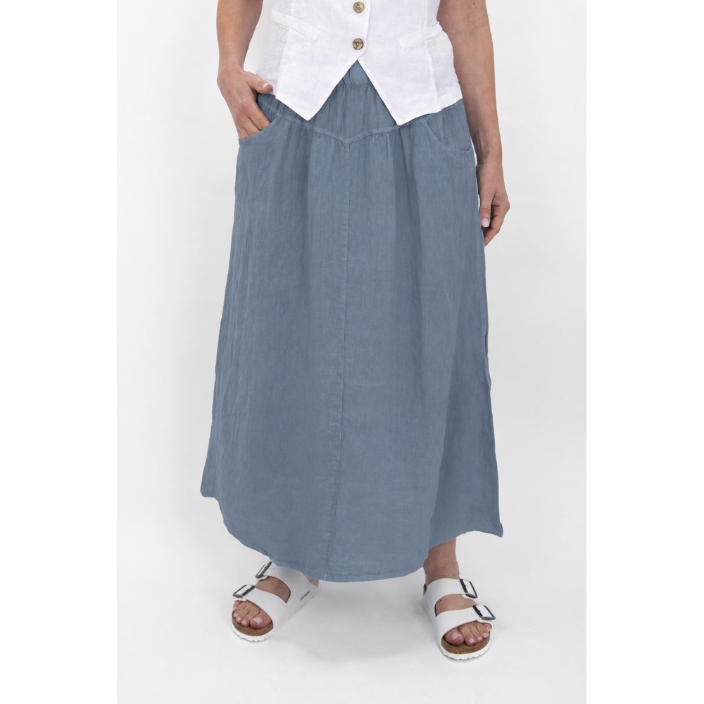 Amazing Woman Orla Denim Linen Skirt Denim