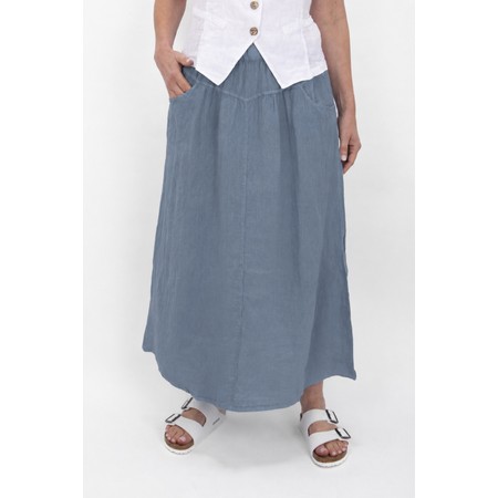 Amazing Woman Orla Denim Linen Skirt - Blue