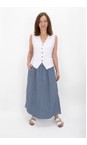 Amazing Woman Denim Orla Denim Linen Skirt  