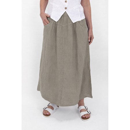 Amazing Woman Orla Fango Linen Skirt - Brown