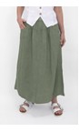 Amazing Woman Khaki Orla Khaki Linen Skirt  