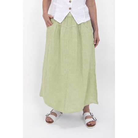 Amazing Woman Orla Leek Linen Skirt - Green