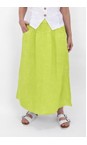 Amazing Woman Lime Orla Lime Linen Skirt  