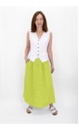Amazing Woman Lime Orla Lime Linen Skirt  