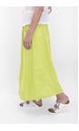 Amazing Woman Lime Orla Lime Linen Skirt  