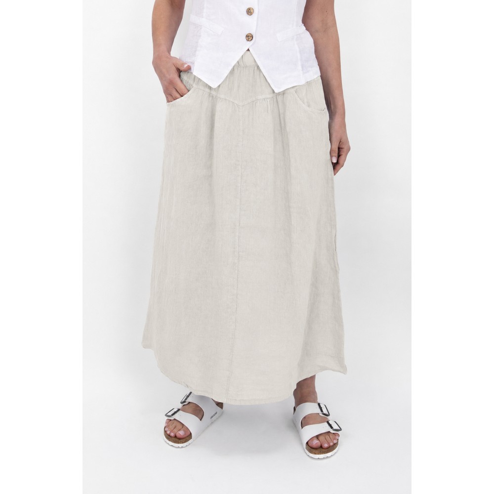 Amazing Woman Orla Natural Linen Skirt Natural