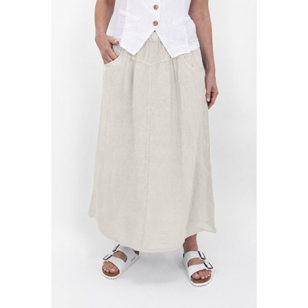 Amazing Woman Orla Natural Linen Skirt - Beige