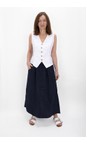 Amazing Woman Navy Orla Navy Linen Skirt  