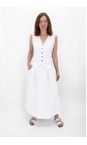 Amazing Woman White  Orla White Linen Skirt  