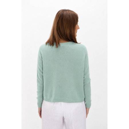 Amazing Woman Jodie Bay Front Pocket Supersoft Knit Jumper - Green