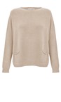 Amazing Woman Beige Jodie Beige Front Pocket Supersoft Knit Jumper  
