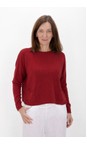 Amazing Woman Berry Red Rouge Jodie Berry Red Rouge Front Pocket Supersoft Knit Jumper  