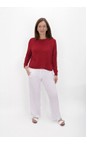 Amazing Woman Berry Red Rouge Jodie Berry Red Rouge Front Pocket Supersoft Knit Jumper  