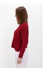 Amazing Woman Berry Red Rouge Jodie Berry Red Rouge Front Pocket Supersoft Knit Jumper  