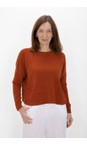 Amazing Woman Burnt Orange Jodie Burnt Orange Front Pocket Supersoft Knit Jumper  