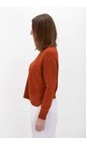 Amazing Woman Burnt Orange Jodie Burnt Orange Front Pocket Supersoft Knit Jumper  
