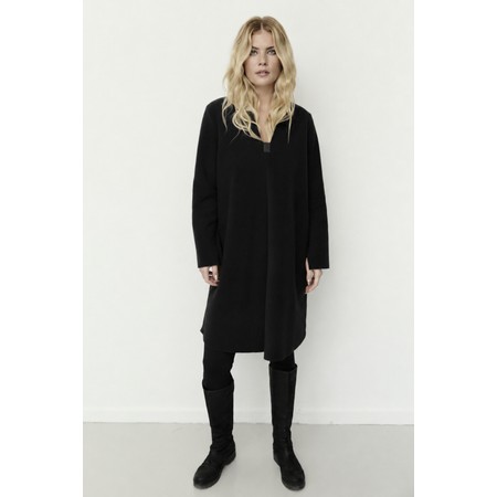 Henriette Steffensen Soft Black Fleece Dress - Black