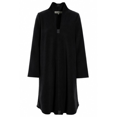 Henriette Steffensen Soft Black Fleece Dress - Black