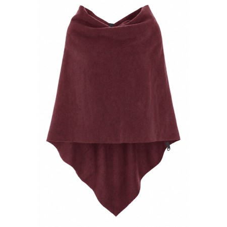 Henriette Steffensen Recycled Fleece Bordeaux Relaxed Poncho - Purple