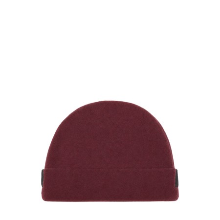 Henriette Steffensen Classic Bordeaux Plain Fleece Beanie Hat - Purple