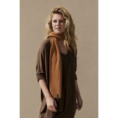 Henriette Steffensen Rust Thin Fleece Scarf - Red