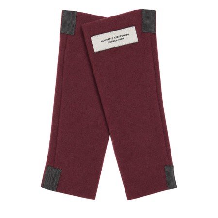 Henriette Steffensen Bordeaux Fleece Wrist Warmers - Purple