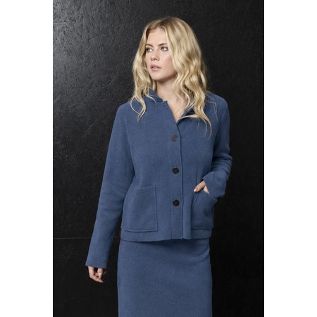 Henriette Steffensen Dusty Blue Fleece Jacket - Blue