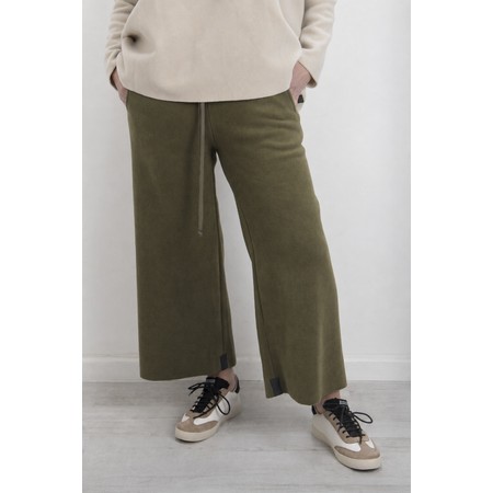 Henriette Steffensen Moss Fleece Crop Trouser - Green