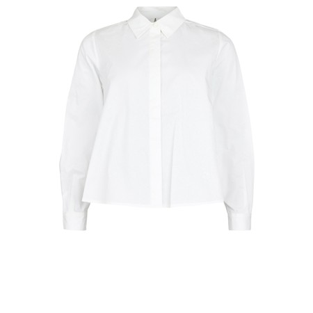 NOEN Keyhole Back Classic Shirt - White