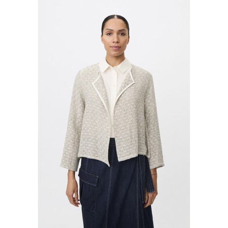 Masai Clothing Julitta Glitter Boucle Jacket - Off-White