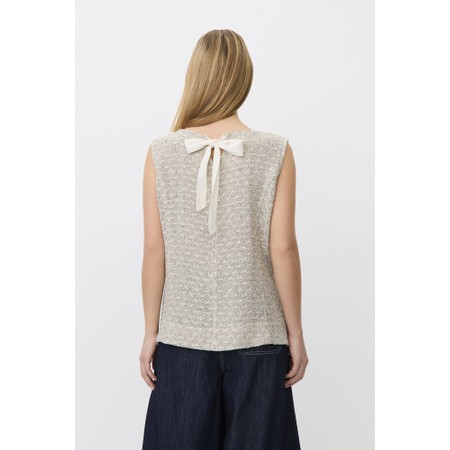 Masai Clothing Elysora Glitter Boucle Top - Off-White