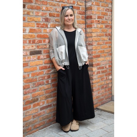 Mama B Fine Nero Wide Leg Jumpsuit - Black