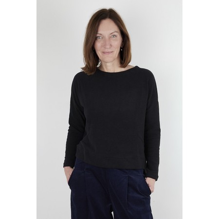 Mama B Alison M Nero Plain Fleece Jumper - Black