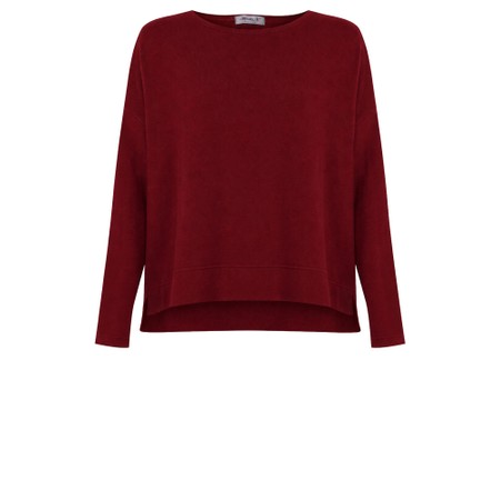 Mama B Alison M Scuro Plain Fleece Jumper - Red