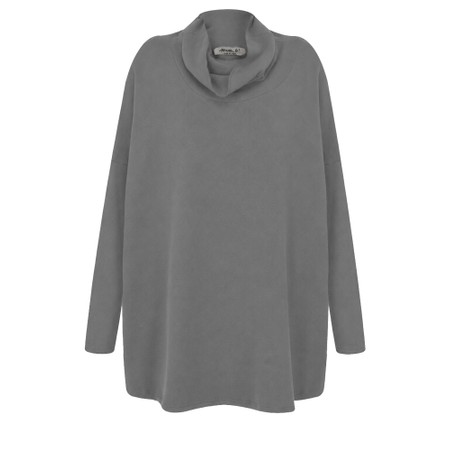 Mama B Bill U Grigio Plain Fleece Jumper - Grey