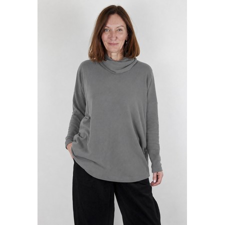 Mama B Bill U Grigio Plain Fleece Jumper - Grey
