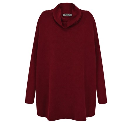 Mama B Bill U Scuro Plain Fleece Jumper - Red