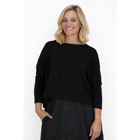 Mama B Kira Nero Boxy Fleece Jumper - Black