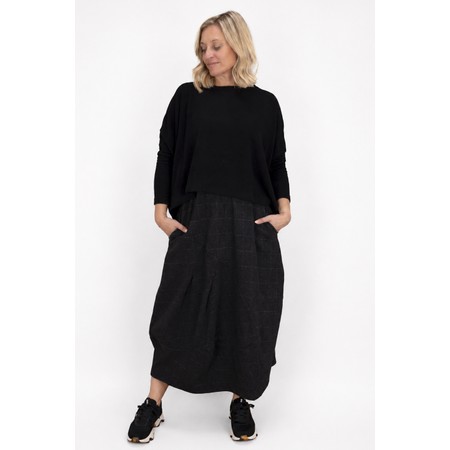 Mama B Kira Nero Boxy Fleece Jumper - Black