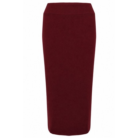 Mama B Lilla U Scuro Plain Fleece Skirt - Red