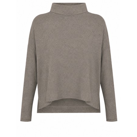 Mama B Moyet Alpaca Plain Fleece Jumper - Beige