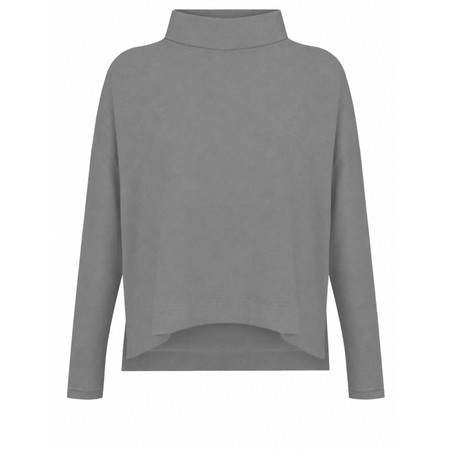 Mama B Moyet Grigio Plain Fleece Jumper - Grey