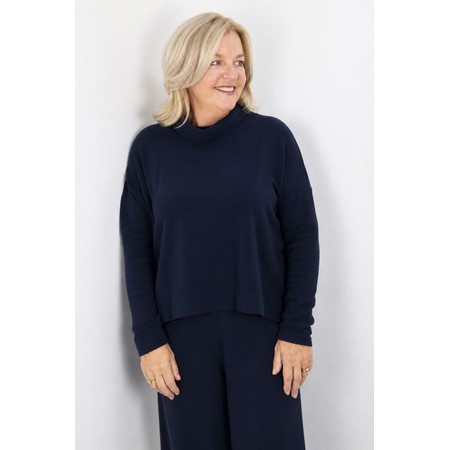 Mama B Moyet Notte Plain Fleece Jumper - Blue