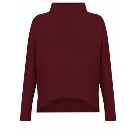 Mama B Moyet Scuro Plain Fleece Jumper - Red