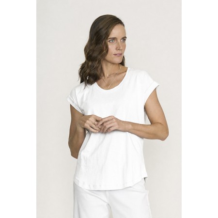 Foil Roll Model Plain Tee - White