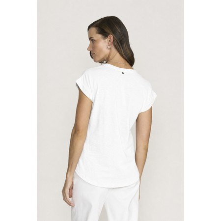 Foil Roll Model Plain Tee - White